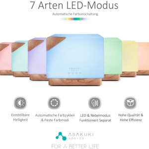 ASAKUKI700mlAromaDiffuserLuftbefeuchter  3 11